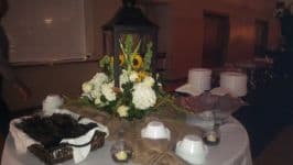 A decorated event table